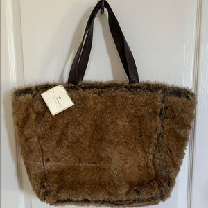 NWT - Pottery Barn Fur Tote